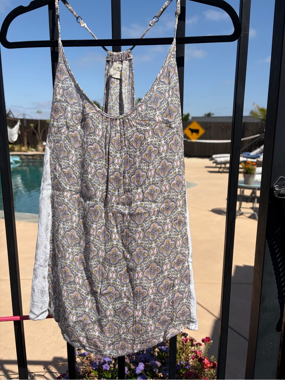 O’Neill Paisley Print Tank Top Neutral Multi